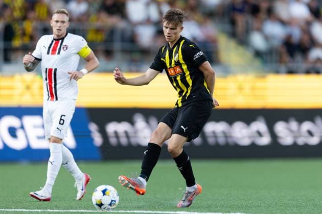 250717 Adrian Svanbäck of Häcken during the UEFA Europa League qualifier football match between Häcken and Spartak Trnava on July 17, 2025 in Göteborg. Photo: Michael Erichsen BILDBYRAN COP 89 MI0850 bbeng europa league football fotball fotboll häcken soccer spartak trnava uefa europa league Copyright: MICHAELxERICHSEN BB250717MI057