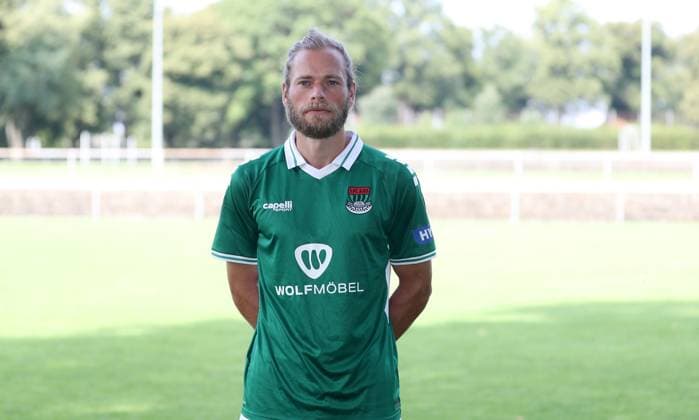 1. FC Schweinfurt 05, 3. Liga, Porträttermin 2025 2026 Kristian Böhnlein (1.FC Schweinfurt 05) Einzelbild, Portrait, Querformat Schweinfurt Sachs-Stadion Bayern Deutschland