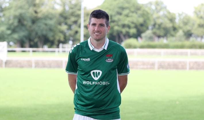 1. FC Schweinfurt 05, 3. Liga, Porträttermin 2025 2026 Kevin Fery (1.FC Schweinfurt 05), Einzelbild, Portrait, Querformat Schweinfurt Sachs-Stadion Bayern Deutschland