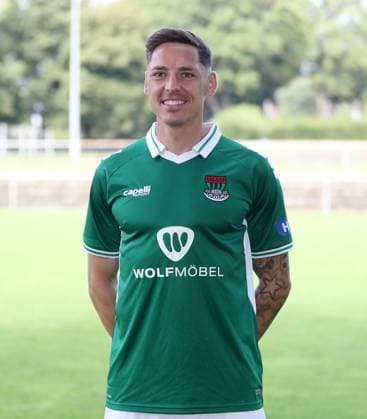 1. FC Schweinfurt 05, 3. Liga, Porträttermin 2025 2026 Martin Thomann (1.FC Schweinfurt 05), Einzelbild, Portrait, Hochformat Schweinfurt Sachs-Stadion Bayern Deutschland