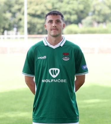 1. FC Schweinfurt 05, 3. Liga, Porträttermin 2025 2026 Nils Piwernetz (1.FC Schweinfurt 05), Einzelbild, Portrait, Hochformat Schweinfurt Sachs-Stadion Bayern Deutschland