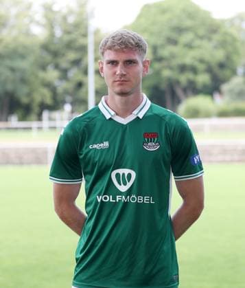 1. FC Schweinfurt 05, 3. Liga, Porträttermin 2025 2026 Jakob Tranziska (1.FC Schweinfurt 05), Einzelbild, Portrait, Hochformat Schweinfurt Sachs-Stadion Bayern Deutschland