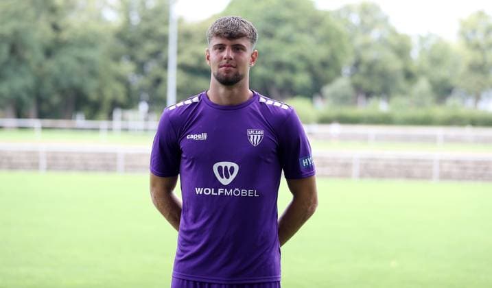 1. FC Schweinfurt 05, 3. Liga, Porträttermin 2025 2026 Emil Zorn (1.FC Schweinfurt 05), Einzelbild, Portrait, Querformat Schweinfurt Sachs-Stadion Bayern Deutschland