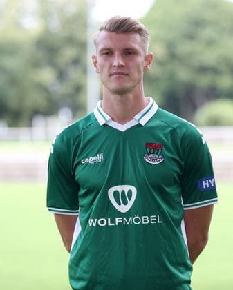 1. FC Schweinfurt 05, 3. Liga, Porträttermin 2025 2026 Kevin Frisorger (1.FC Schweinfurt 05), Einzelbild, Portrait, Hochformat Schweinfurt Sachs-Stadion Bayern Deutschland