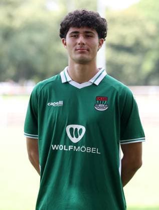 1. FC Schweinfurt 05, 3. Liga, Porträttermin 2025 2026 Luka Kalandia (1.FC Schweinfurt 05), Einzelbild, Portrait, Hochformat Schweinfurt Sachs-Stadion Bayern Deutschland