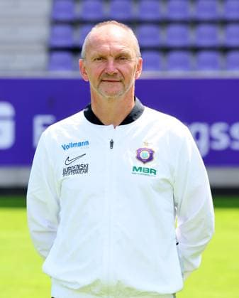 Teampraesentation Erz.Aue 3.Liga Mannschaftsverantwortlicher Thomas Romeyke, FC Erzgebirge Aue; 3.Liga, Porträttermin 2025 2026 , Aue, 17.07.2025, Erzgebirgsstadion, Fußball , Nur zur redaktionellen Nutzung. Only editorial use.