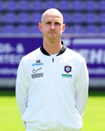 Teampraesentation Erz.Aue 3.Liga Athletiktrainer Nils Brendel, FC Erzgebirge Aue; 3.Liga, Porträttermin 2025 2026 , Aue, 17.07.2025, Erzgebirgsstadion, Fußball , Nur zur redaktionellen Nutzung. Only editorial use.