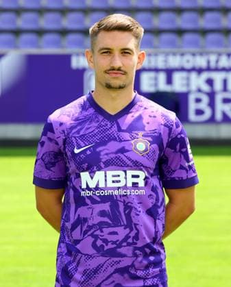 Teampraesentation Erz.Aue 3.Liga Julian Guttau, FC Erzgebirge Aue; 3.Liga, Porträttermin 2025 2026 , Aue, 17.07.2025, Erzgebirgsstadion, Fußball , Nur zur redaktionellen Nutzung. Only editorial use.