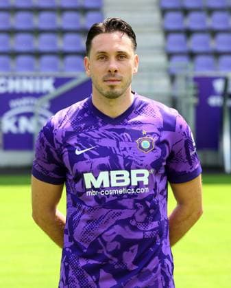 Teampraesentation Erz.Aue 3.Liga Marcel Bär Baer, FC Erzgebirge Aue; 3.Liga, Porträttermin 2025 2026 , Aue, 17.07.2025, Erzgebirgsstadion, Fußball , Nur zur redaktionellen Nutzung. Only editorial use.