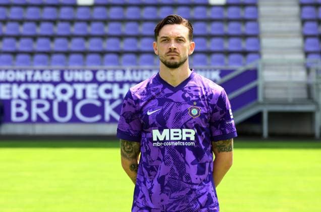 Teampraesentation Erz.Aue 3.Liga Boris Tashchy, FC Erzgebirge Aue; 3.Liga, Porträttermin 2025 2026 , Aue, 17.07.2025, Erzgebirgsstadion, Fußball , Nur zur redaktionellen Nutzung. Only editorial use.