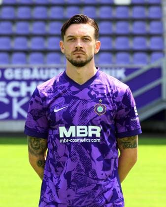 Teampraesentation Erz.Aue 3.Liga Boris Tashchy, FC Erzgebirge Aue; 3.Liga, Porträttermin 2025 2026 , Aue, 17.07.2025, Erzgebirgsstadion, Fußball , Nur zur redaktionellen Nutzung. Only editorial use.