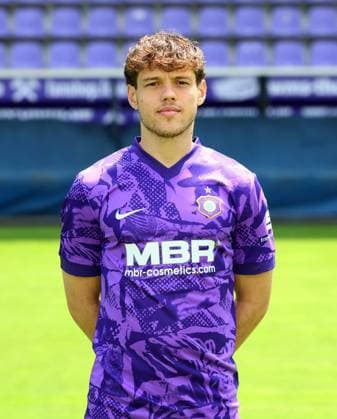 Teampraesentation Erz.Aue 3.Liga Mika Clausen, FC Erzgebirge Aue; 3.Liga, Porträttermin 2025 2026 , Aue, 17.07.2025, Erzgebirgsstadion, Fußball , Nur zur redaktionellen Nutzung. Only editorial use.
