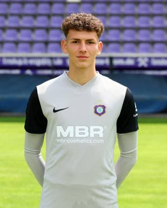 Teampraesentation Erz.Aue 3.Liga Torhüter Theo Kretschmer, FC Erzgebirge Aue; 3.Liga, Porträttermin 2025 2026 , Aue, 17.07.2025, Erzgebirgsstadion, Fußball , Nur zur redaktionellen Nutzung. Only editorial use.