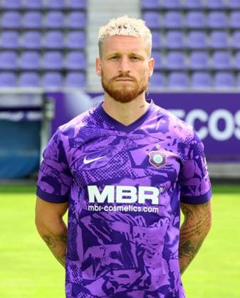 Teampraesentation Erz.Aue 3.Liga Marvin Stefaniak, FC Erzgebirge Aue; 3.Liga, Porträttermin 2025 2026 , Aue, 17.07.2025, Erzgebirgsstadion, Fußball , Nur zur redaktionellen Nutzung. Only editorial use.