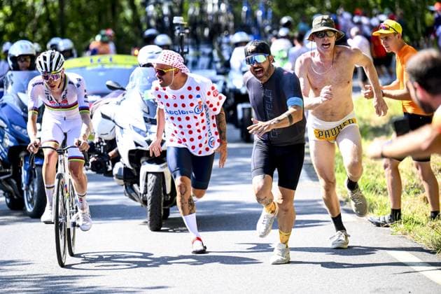 stage 12 of the 2025 Tour de France cycling, from Auch to Hautacam (181 km), on Thursday 17 July 2025 in France. The 112th edition of the Tour de France starts on Saturday 5 July in Lille, France, and will finish in Paris, France on the 27th of July. POOLxVINCENTxKALUT  x129462800x
