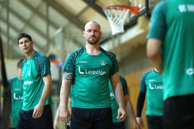 HBL1: Trainingsauftakt des SC DHfK Leipzig, 17.07.25 Moritz Preuss (24, SC DHfK Leipzig). Handball, DAIKIN HBL, Saison 2025 2026, Trainingsauftakt des SC DHfK Leipzig am 17.07.25 in der Quarterback Immobilien Arena Leipzig Kleine Arena. Copyright: xBEAUTIFULxSPORTS JanxKaeferx