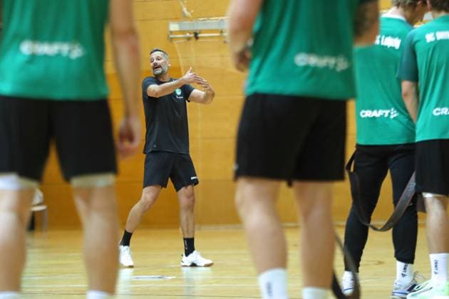 HBL1: Trainingsauftakt des SC DHfK Leipzig, 17.07.25 Athletiktrainer Hagen Pietrek (SC DHfK Leipzig). Handball, DAIKIN HBL, Saison 2025 2026, Trainingsauftakt des SC DHfK Leipzig am 17.07.25 in der Quarterback Immobilien Arena Leipzig Kleine Arena. Copyright: xBEAUTIFULxSPORTS JanxKaeferx