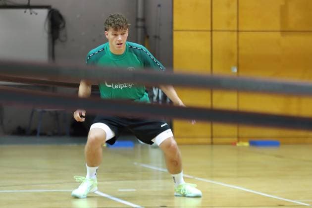 HBL1: Trainingsauftakt des SC DHfK Leipzig, 17.07.25 Tom Koschek (76, SC DHfK Leipzig). Handball, DAIKIN HBL, Saison 2025 2026, Trainingsauftakt des SC DHfK Leipzig am 17.07.25 in der Quarterback Immobilien Arena Leipzig Kleine Arena. Copyright: xBEAUTIFULxSPORTS JanxKaeferx