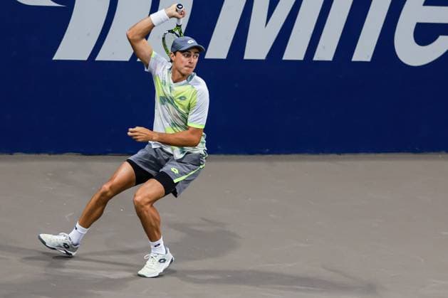LOS CABOS TENNIS OPEN 2025 LOS CABOS TENNIS OPEN 2025 WALTON VS DUCKWORTH 17072025 LOS CABOS, BAJA CALIFORNIA, MEXICO. Photo of Adam Walton of Australia, during quarter final singles game of Los Cabos Tennis Open 2025 held at the Grand Stand of the Cabo Sports Complex of Los Cabos, Baja California, Mexico. Foto Denis Shapovalov, durante juego de cuartos de final de singles en Los Cabos Tennis Open 2025 celebrado en el Grand Stand del Cabo Sports Complex de Los Cabos, Baja California, Mexico. PHOTO BY IMAGENSHOP AGENCIA FOTOGRAFICA LOS CABOS BAJA CALIFORNIA MEXICO Copyright: xIMAGENSHOPxAGENCIAxFOTOGRAFICAx
