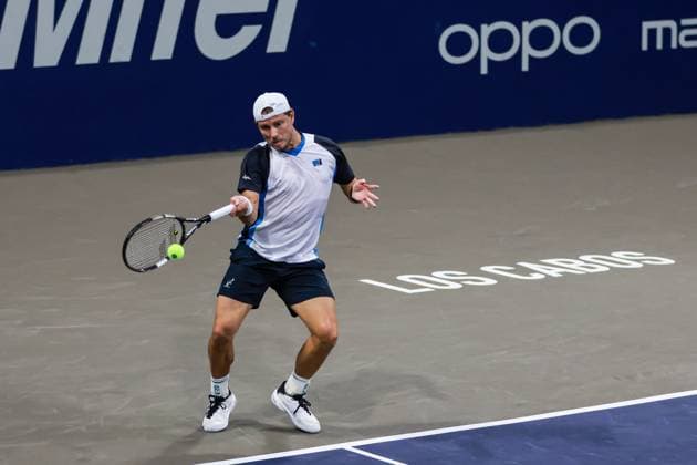 LOS CABOS TENNIS OPEN 2025 LOS CABOS TENNIS OPEN 2025 WALTON VS DUCKWORTH 17072025 LOS CABOS, BAJA CALIFORNIA, MEXICO. Photo of James Duckworth of Australia, during quarter final singles game of Los Cabos Tennis Open 2025 held at the Grand Stand of the Cabo Sports Complex of Los Cabos, Baja California, Mexico. Foto James Duckworth de Australia, durante juego de cuartos de final de singles en Los Cabos Tennis Open 2025 celebrado en el Grand Stand del Cabo Sports Complex de Los Cabos, Baja California, Mexico. PHOTO BY IMAGENSHOP AGENCIA FOTOGRAFICA LOS CABOS BAJA CALIFORNIA MEXICO Copyright: xIMAGENSHOPxAGENCIAxFOTOGRAFICAx