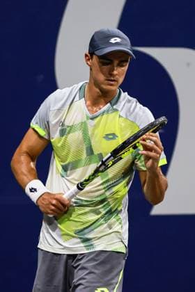 LOS CABOS TENNIS OPEN 2025, LOS CABOS TENNIS OPEN 2025 WALTON VS DUCKWORTH 17072025 LOS CABOS, BAJA CALIFORNIA, MEXICO. Action photo of Adam Walton of Australia, during quarter final singles game of Los Cabos Tennis Open 2025 held at the Grand Stand of the Cabo Sports Complex of Los Cabos, Baja California, Mexico. Foto de accion de Adam Walton de Australia, durante juego de cuartos de final de singles en Los Cabos Tennis Open 2025 celebrado en el Grand Stand del Cabo Sports Complex de Los Cabos, Baja California, Mexico. PHOTO BY IMAGENSHOP AGENCIA FOTOGRAFICA LOS CABOS BAJA CALIFORNIA MEXICO Copyright: xIMAGENSHOPxAGENCIAxFOTOGRAFICAx