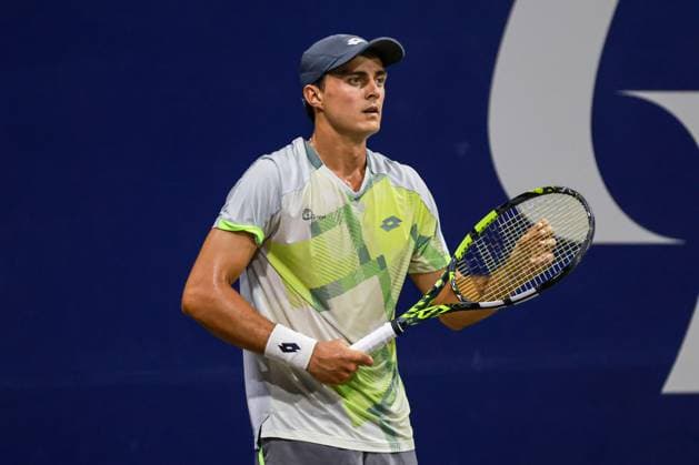 LOS CABOS TENNIS OPEN 2025, LOS CABOS TENNIS OPEN 2025 WALTON VS DUCKWORTH 17072025 LOS CABOS, BAJA CALIFORNIA, MEXICO. Action photo of Adam Walton of Australia, during quarter final singles game of Los Cabos Tennis Open 2025 held at the Grand Stand of the Cabo Sports Complex of Los Cabos, Baja California, Mexico. Foto de accion de Adam Walton de Australia, durante juego de cuartos de final de singles en Los Cabos Tennis Open 2025 celebrado en el Grand Stand del Cabo Sports Complex de Los Cabos, Baja California, Mexico. PHOTO BY IMAGENSHOP AGENCIA FOTOGRAFICA LOS CABOS BAJA CALIFORNIA MEXICO Copyright: xIMAGENSHOPxAGENCIAxFOTOGRAFICAx