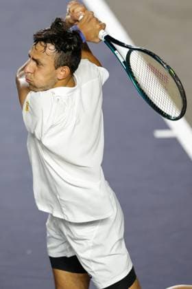 LOS CABOS TENNIS OPEN 2025 LOS CABOS TENNIS OPEN 2025 RUBLEV VS NAVA 17072025 LOS CABOS, BAJA CALIFORNIA, MEXICO. Action photo of Emilio Nava of the USA, during quarter final singles game of Los Cabos Tennis Open 2025 held at the Mextenis Stadium of the Cabo Sports Complex of Los Cabos, Baja California, Mexico. Foto de accion de Emilio Nava de Estados Unidos, durante juego de cuartos de final de singles en Los Cabos Tennis Open 2025 celebrado en el Estadio Mextenis del Cabo Sports Complex de Los Cabos, Baja California, Mexico. PHOTO BY IMAGENSHOP AGENCIA FOTOGRAFICA LOS CABOS BAJA CALIFORNIA MEXICO Copyright: xIMAGENSHOPxAGENCIAxFOTOGRAFICAx