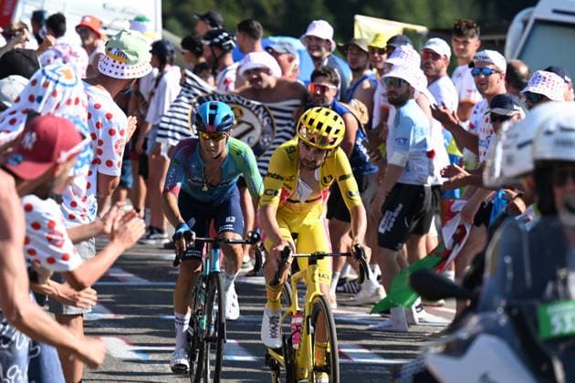 17-07-2025 Tour De France; Tappa 12 Auch - Hautacam; 2025, Ef Education - Easypost; 2025, Xds - Astana; Healy, Ben; Velasco, Simone; Hautacam; 