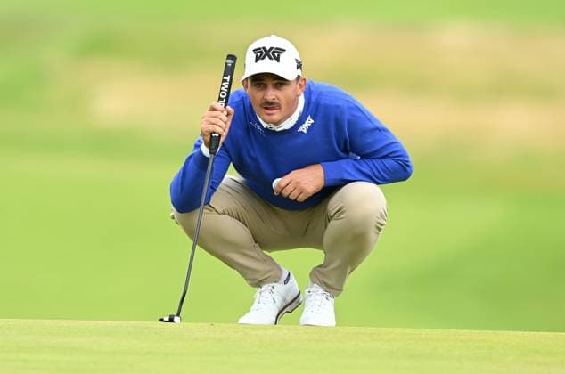 Christiaan Bezuidenhout on the 1st Green The Open Championship, Day Two, Golf, Royal Portrush Golf Club, Portrush, Northern Ireland, UK - 18 Jul 2025 EDITORIAL USE ONLY No use with unauthorised audio, video, data, fixture lists, club league logos or live services. Online in-match use limited to 120 images, no video emulation. No use in betting, games or single club league player publications. Copyright: xGreigxCowie Shutterstockx 15402506g