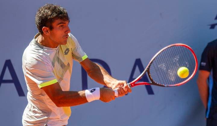 July 18, 2025, Gstaad, Bern, Switzerland: Gstaad Switzerland, 07 18 2025: ROMAN ANDREAS BURRUCHAGA of Argentina is in action during quarter-final of EFG Swiss Open Gstaad ATP, Tennis Herren 250 and took place at Roy Emerson Arena in Gstaad, which is located in the famous ski resort of Gstaad and which is located in the Bernese Oberland. Gstaad Switzerland - ZUMAd206 20250718_zip_d206_016 Copyright: xEricxDubostx