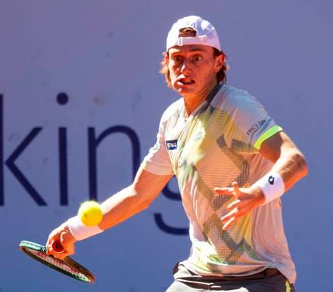 July 18, 2025, Gstaad, Bern, Switzerland: Gstaad Switzerland, 07 18 2025: IGNACIO BUSE of Peru is in action during quarter-final of EFG Swiss Open Gstaad ATP, Tennis Herren 250 and took place at Roy Emerson Arena in Gstaad, which is located in the famous ski resort of Gstaad and which is located in the Bernese Oberland. Gstaad Switzerland - ZUMAd206 20250718_zip_d206_020 Copyright: xEricxDubostx