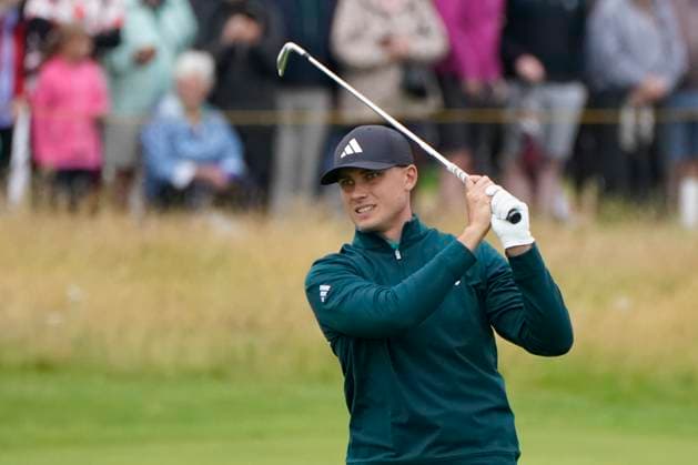 The 153rd Open Championship 2025 Ludvig Aberg Aberg In action on the 1st hole the 2nd day The 153rd Open Championship, Royal Portrush Golf Club (Dunluce Links) in Portrush, County Antrim, Northern Ireland, from Thursday, 17 July to Sunday, 20 July 2025. Copyright: xMarkxNewcombex