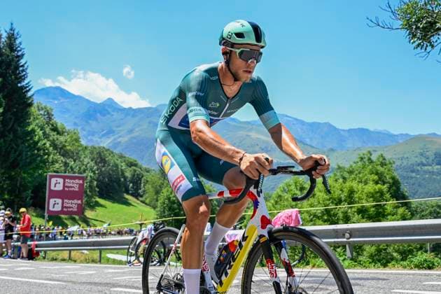 Tour de France 2025 Stage 13 PEYRAGUDES, FRANCE - JULY 18 : Milan Jonathan (BEL) of Lidl - Trek in action during stage 13 of the 112th edition of Tour de France an UCI World Tour 2.UWT Individual Time Trial stage for Men Elite of 11 km with start in Loudenvielle and finish in Peyragudes on July 18, 2025 in Peyragudes, France, 18 07 2025 ( Motordriver Kenny Verfaillie - Peyragudes France  Copyright: xJanxDexMeuleneirx