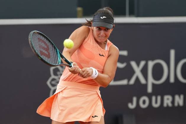 GER, Hamburg, xFSx, ATP250 Frauen-Tennistunier , MSC Hamburg Ladies Open 2025 , Viertelfinale ,17.07.2025 v.l. Leyre Romero Gorma (ESP) spielt eine Rueckhand Copyright: HMBxMedia FernandoxSoares