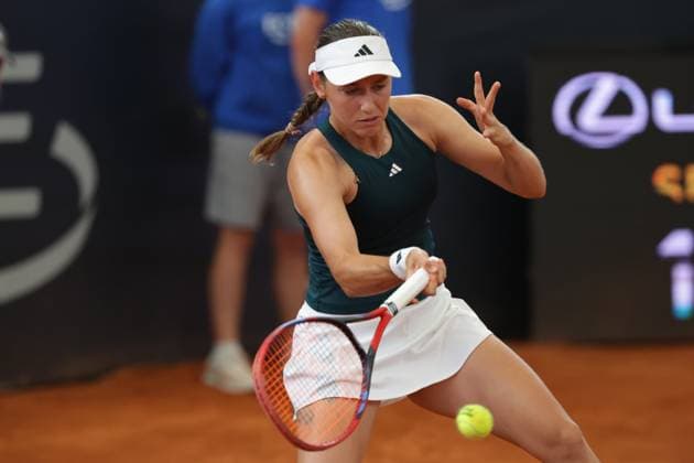 GER, Hamburg, xFSx, ATP250 Frauen-Tennistunier , MSC Hamburg Ladies Open 2025 , Viertelfinale ,17.07.2025 v.l. Kaja Juvan (SLO) spielt eine Vorhand Copyright: HMBxMedia FernandoxSoares