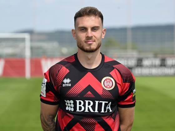 17.07.2025, xjhx, Fussball 3.Liga, SV Wehen Wiesbaden - Fototermin Saison 2025 26, Ole Wohlers; SV Wehen Wiesbaden; 3.Liga, Porträttermin 2025 2026 Wiesbaden
