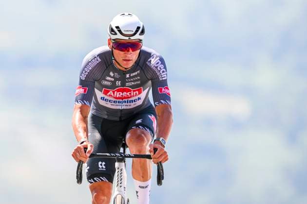 Tour de France 2025 Stage 13 PEYRAGUDES, FRANCE - JULY 18 : Van Der Poel Mathieu (NED) of Alpecin - Deceuninck at the finish line during stage 13 of the 112th edition of Tour de France an UCI World Tour 2.UWT Individual Time Trial stage for Men Elite of 11 km with start in Loudenvielle and finish in Peyragudes on July 18, 2025 in Peyragudes, France, 18 07 2025 ( Motordriver Kenny Verfaillie - Peyragudes France  Copyright: xVincentxKalutx