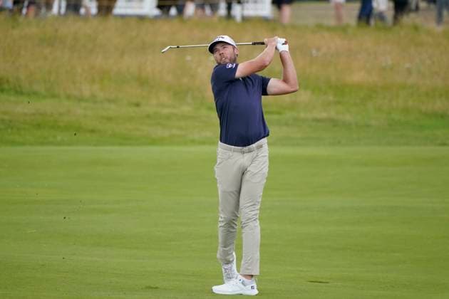 The 153rd Open Championship 2025 Sam Burns (USA) In action on the 1st hole the 2nd day The 153rd Open Championship, Royal Portrush Golf Club (Dunluce Links) in Portrush, County Antrim, Northern Ireland, from Thursday, 17 July to Sunday, 20 July 2025. Copyright: xMarkxNewcombex