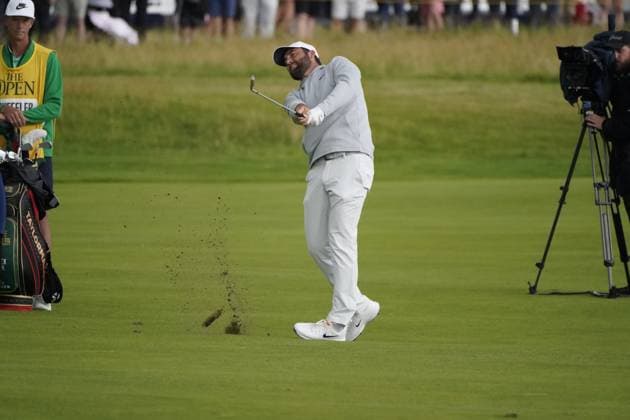 The 153rd Open Championship 2025 Scottie Scheffler In action on the 1st hole the 2nd day TheÊ153rd Open Championship, Royal Portrush Golf Club (Dunluce Links) in Portrush, County Antrim, Northern Ireland, from Thursday, 17 July to Sunday, 20 July 2025. Copyright: xMarkxNewcombex