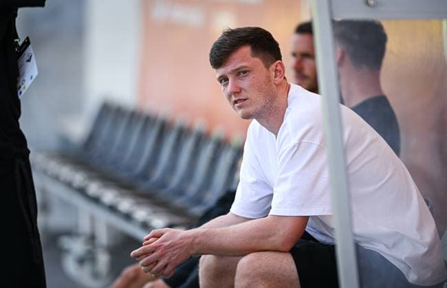 Fussball 1. Bundesliga 2025 2026 Testspiel 18.07.2025 SCR Altach - SC Freiburg Michael Gregoritsch (SC Freiburg) vor dem Spiel *** Soccer 1 Bundesliga 2025 2026 Test match 18 07 2025 SCR Altach SC Freiburg Michael Gregoritsch SC Freiburg before the match