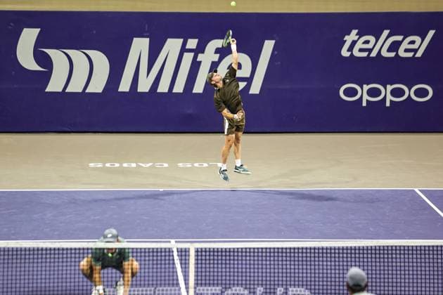 LOS CABOS TENNIS OPEN 2025 LOS CABOS TENNIS OPEN 2025 STALDER CHANDRASEKAR VS BAYLDON SCHOOKATE 18072025 LOS CABOS, BAJA CALIFORNIA, MEXICO. Action photo of Blake Bayldon and Tristan Schoolkate of Australia, during semifinal doubles game of Los Cabos Tennis Open 2025 held at the Grand Stand of the Cabo Sports Complex of Los Cabos, Baja California, Mexico. Foto de accion de Blake Bayldon y Tristan Schoolkate de Australia,, durante juego de semifinal de singles en Los Cabos Tennis Open 2025 celebrado en el Estadio Mextenis del Cabo Sports Complex de Los Cabos, Baja California, Mexico. PHOTO BY IMAGENSHOP AGENCIA FOTOGRAFICA LOS CABOS BAJA CALIFORNIA MEXICO Copyright: xIMAGENSHOPxAGENCIAxFOTOGRAFICAx