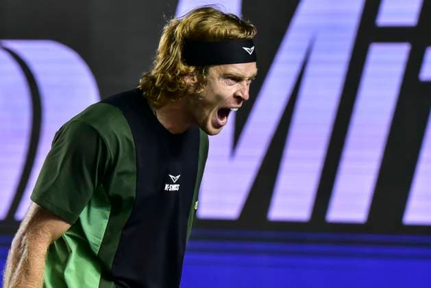 LOS CABOS TENNIS OPEN 2025 LOS CABOS TENNIS OPEN 2025 RUBLEV VS KOVACEVIC 18072025 LOS CABOS, BAJA CALIFORNIA, MEXICO. Action photo of Andry Rublev of Russia, during semifinal singles game of Los Cabos Tennis Open 2025 held at the Mextenis Stadium of the Cabo Sports Complex of Los Cabos, Baja California, Mexico. Foto de accion de Andry Rublev de Rusia, durante juego de semifinal de singles en Los Cabos Tennis Open 2025 celebrado en el Estadio Mextenis del Cabo Sports Complex de Los Cabos, Baja California, Mexico. PHOTO BY IMAGENSHOP AGENCIA FOTOGRAFICA LOS CABOS BAJA CALIFORNIA MEXICO Copyright: xIMAGENSHOPxAGENCIAxFOTOGRAFICAx