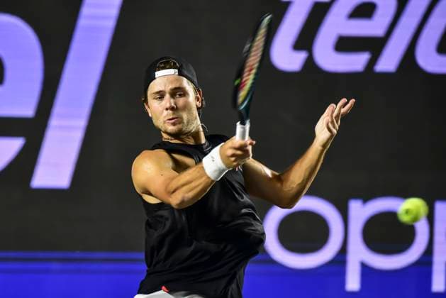 LOS CABOS TENNIS OPEN 2025 LOS CABOS TENNIS OPEN 2025 RUBLEV VS KOVACEVIC 18072025 LOS CABOS, BAJA CALIFORNIA, MEXICO. Action photo of Aleksandar Kovacevic of the USA, during semifinal singles game of Los Cabos Tennis Open 2025 held at the Mextenis Stadium of the Cabo Sports Complex of Los Cabos, Baja California, Mexico. Foto de accion de Aleksandar Kovacevic de Estados Unidos, durante juego de semifinal de singles en Los Cabos Tennis Open 2025 celebrado en el Estadio Mextenis del Cabo Sports Complex de Los Cabos, Baja California, Mexico. PHOTO BY IMAGENSHOP AGENCIA FOTOGRAFICA LOS CABOS BAJA CALIFORNIA MEXICO Copyright: xIMAGENSHOPxAGENCIAxFOTOGRAFICAx
