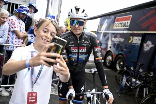 Belgian Tim Merlier of Soudal Quick-Step pictured at the start of stage 14 of the 2025 Tour de France cycling race, from Pau to Luchon-Superbagneres (183 km), on Saturday 19 July 2025 in France. The 112th edition of the Tour de France starts on Saturday 5 July in Lille, France, and will finish in Paris, France on the 27th of July. JASPERxJACOBS  x129555511x