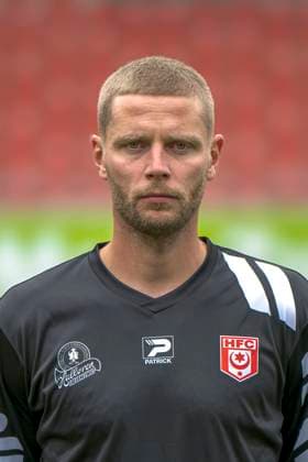 Trainer Robert Schroeder (HFC), Hallescher FC, Mannschaft, Teamfoto, Portraets, Spielerfoto, Fussball, RL Nordost, Saison 2025 26, 17.07.2025 Halle Leuna Chemie Stadion ST Deutschland
