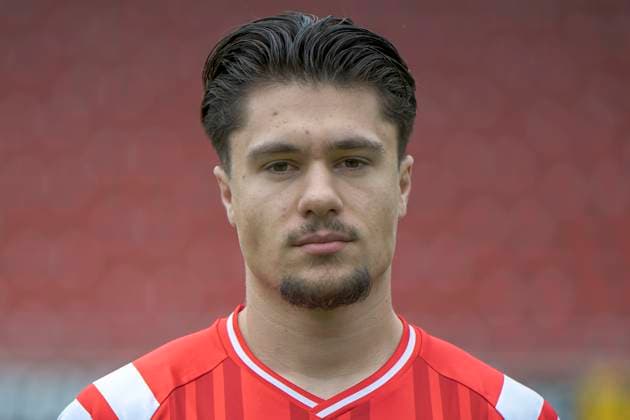 Luka Vujanic (HFC, 37), Hallescher FC, Mannschaft, Teamfoto, Portraets, Spielerfoto, Fussball, RL Nordost, Saison 2025 26, 17.07.2025 Halle Leuna Chemie Stadion ST Deutschland