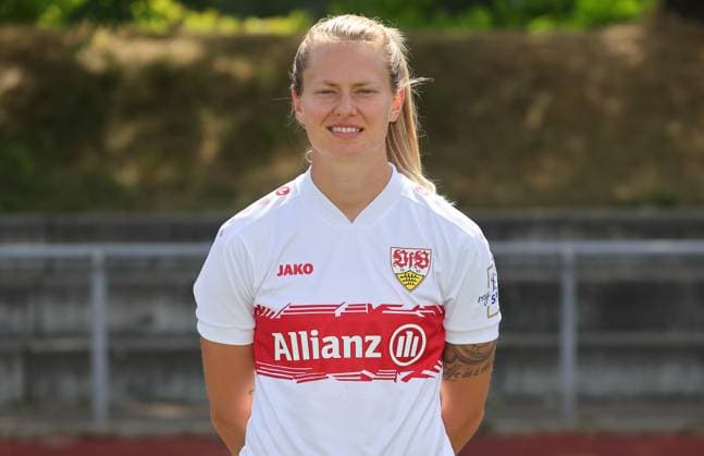 BAU Stuttgart Fußball 2.Bundesliga Fototermin Maximiliane Rall ; VfB Stuttgart Frauen,Porträttermin 2025 2026