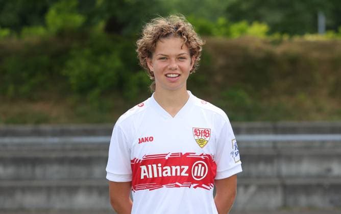BAU Stuttgart Fußball 2.Bundesliga Fototermin Rosa Rückert ; VfB Stuttgart Frauen,Porträttermin 2025 2026