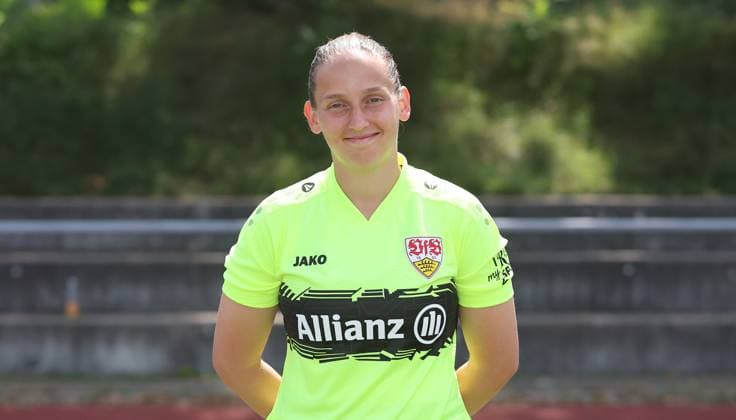 BAU Stuttgart Fußball 2.Bundesliga Fototermin Pia Hein ; VfB Stuttgart Frauen,Porträttermin 2025 2026