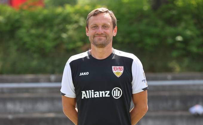 BAU Stuttgart Fußball 2.Bundesliga Fototermin Heiko Gerber ; VfB Stuttgart Frauen,Porträttermin 2025 2026